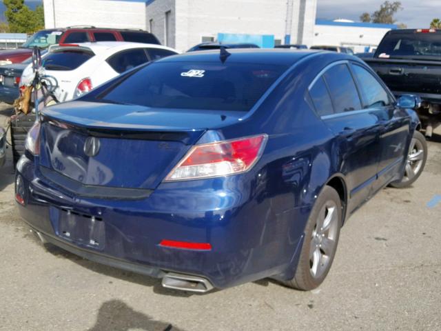 19UUA8F77DA006865 - 2013 ACURA TL ADVANCE BLUE photo 4