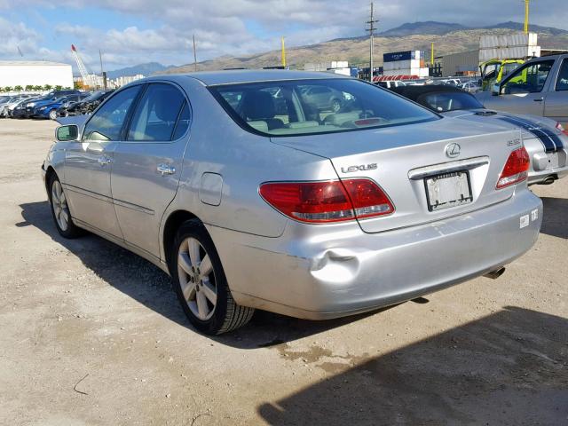 JTHBA30G755089661 - 2005 LEXUS ES 330 SILVER photo 3