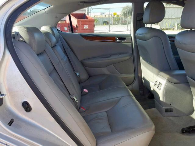 JTHBA30G755089661 - 2005 LEXUS ES 330 SILVER photo 6