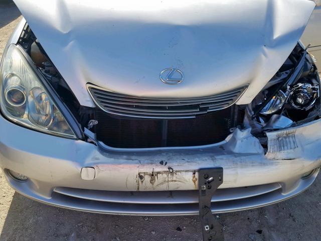 JTHBA30G755089661 - 2005 LEXUS ES 330 SILVER photo 7