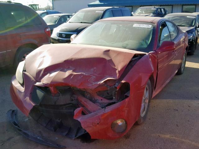 2G2WP552271110242 - 2007 PONTIAC GRAND PRIX RED photo 2