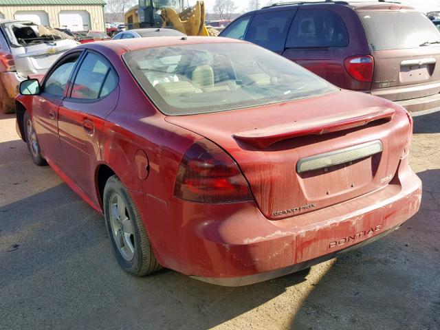 2G2WP552271110242 - 2007 PONTIAC GRAND PRIX RED photo 3
