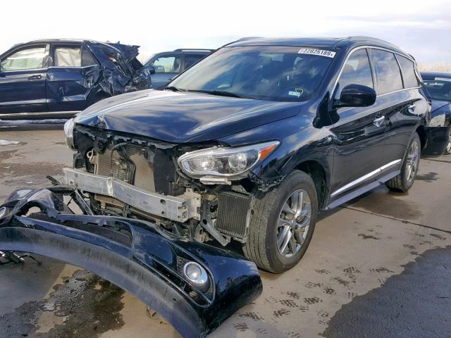 5N1AL0MN4EC528515 - 2014 INFINITI QX60 BLACK photo 2