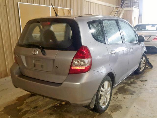 JHMGD38477S009125 - 2007 HONDA FIT SILVER photo 4