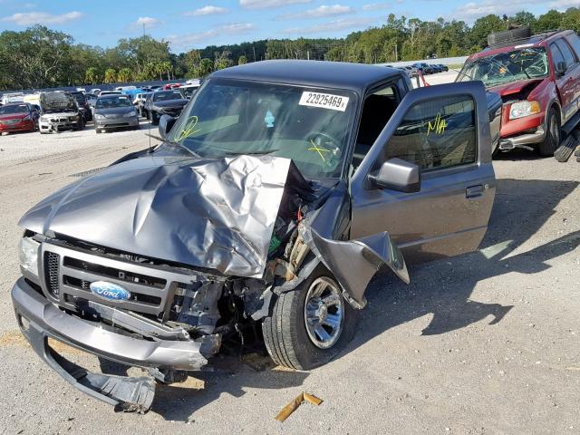 1FTYR10U67PA31806 - 2007 FORD RANGER GRAY photo 2