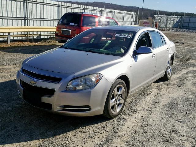 1G1ZH57B78F252933 - 2008 CHEVROLET MALIBU 1LT SILVER photo 2