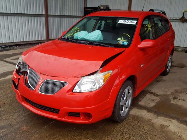 5Y2SM65826Z451627 - 2006 PONTIAC VIBE RED photo 2