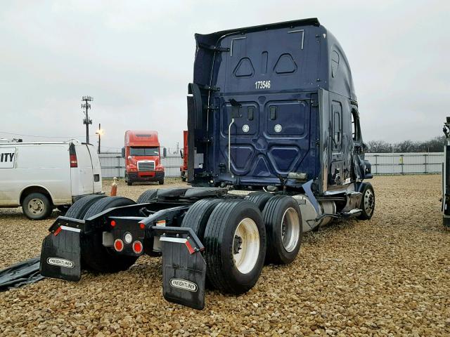 3AKJGLDR3HSHN9553 - 2017 FREIGHTLINER CASCADIA 1 BLUE photo 4