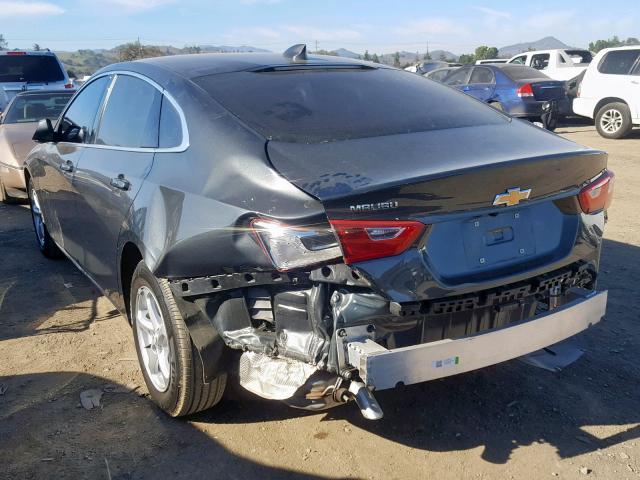 1G1ZB5ST0JF210353 - 2018 CHEVROLET MALIBU LS GRAY photo 3