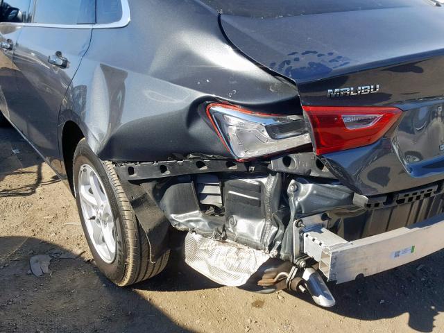 1G1ZB5ST0JF210353 - 2018 CHEVROLET MALIBU LS GRAY photo 9