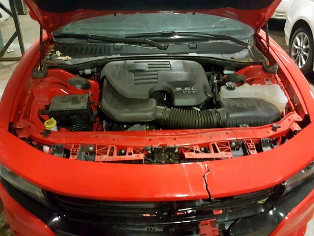 2C3CDXJG8JH121625 - 2018 DODGE CHARGER GT RED photo 7