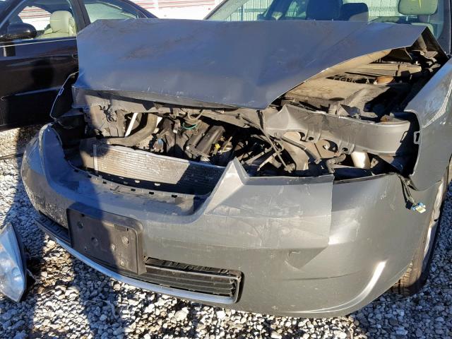 1G1ZS58F77F314462 - 2007 CHEVROLET MALIBU LS GRAY photo 9