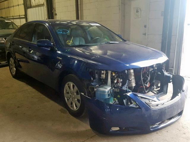 JTNBB46KX93049474 - 2009 TOYOTA CAMRY HYBR BLUE photo 1