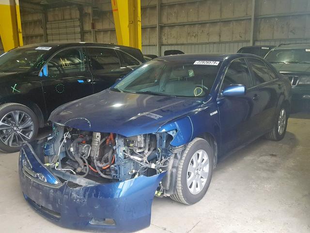 JTNBB46KX93049474 - 2009 TOYOTA CAMRY HYBR BLUE photo 2