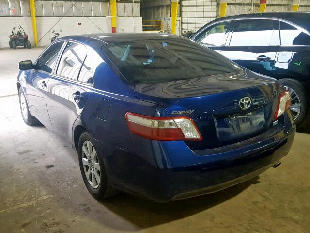 JTNBB46KX93049474 - 2009 TOYOTA CAMRY HYBR BLUE photo 3