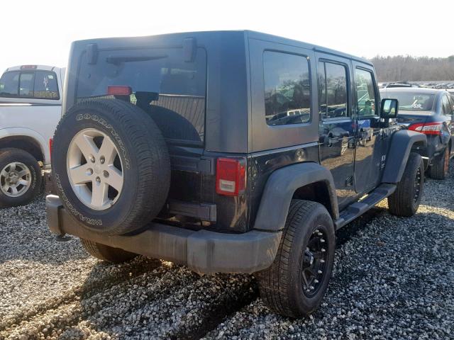 1J4GA39149L781734 - 2009 JEEP WRANGLER U BLACK photo 4