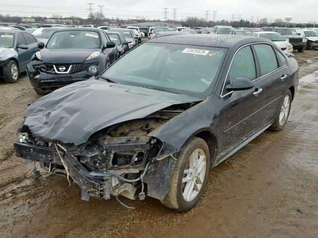 2G1WC5E34D1156031 - 2013 CHEVROLET IMPALA LTZ BLACK photo 2