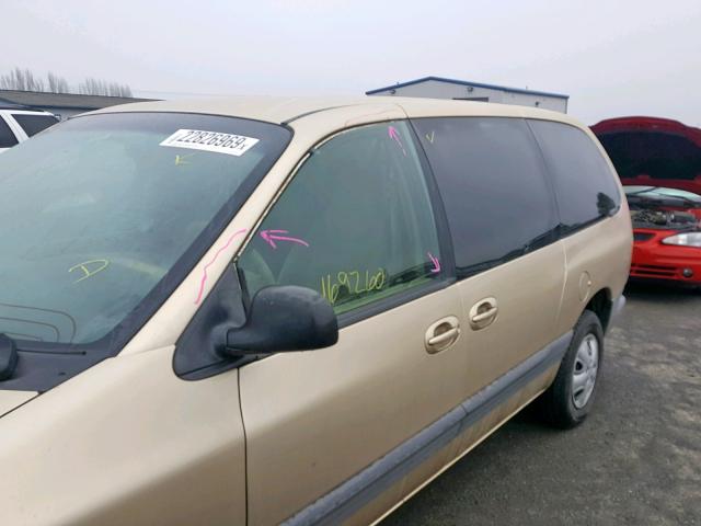 1C4GJ44G1YB787664 - 2000 CHRYSLER GRAND VOYA Qızıl foto 9