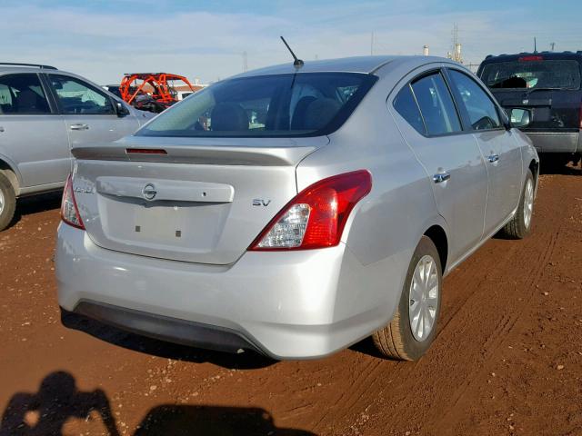 3N1CN7AP5HK409461 - 2017 NISSAN VERSA S SILVER photo 4