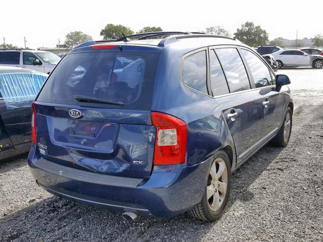 KNAFG525677077854 - 2007 KIA RONDO BASE BLUE photo 4