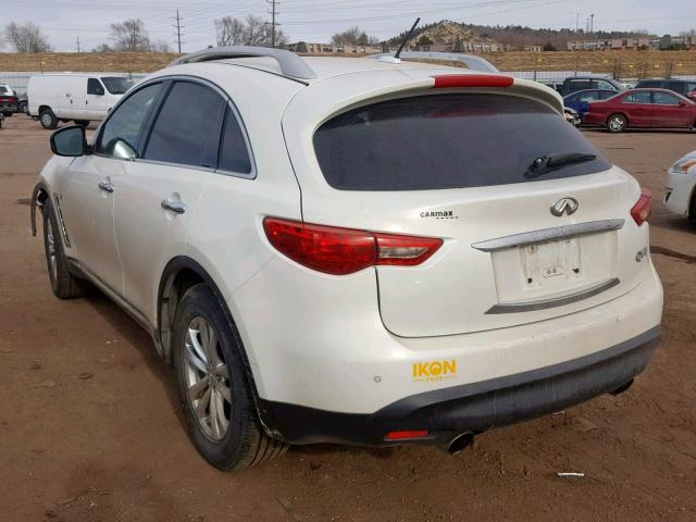 JN8CS1MW0EM413200 - 2014 INFINITI QX70 WHITE photo 3