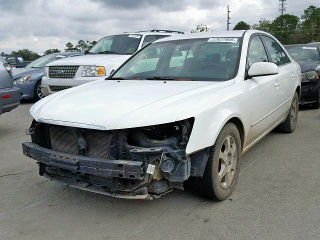 5NPEU46F27H164506 - 2007 HYUNDAI SONATA SE WHITE photo 2