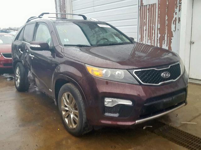 5XYKWDA26BG162288 - 2011 KIA SORENTO SX MAROON photo 1