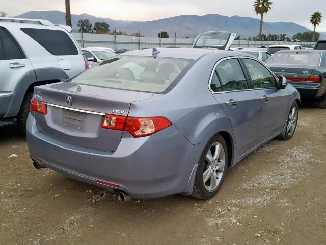 JH4CU2F61DC010175 - 2013 ACURA TSX TECH BLUE photo 4