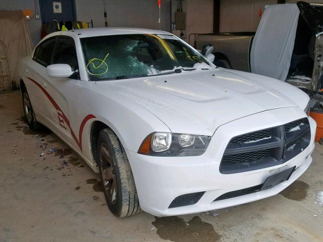 2C3CDXAT8DH720817 - 2013 DODGE CHARGER PO WHITE photo 1