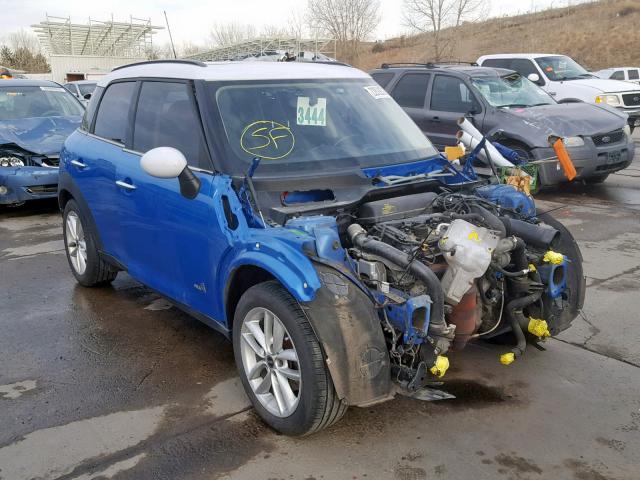 WMWZC5C51CWL58354 - 2012 MINI COOPER S C BLUE photo 1