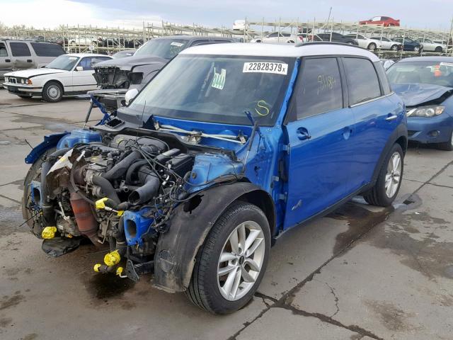 WMWZC5C51CWL58354 - 2012 MINI COOPER S C BLUE photo 2