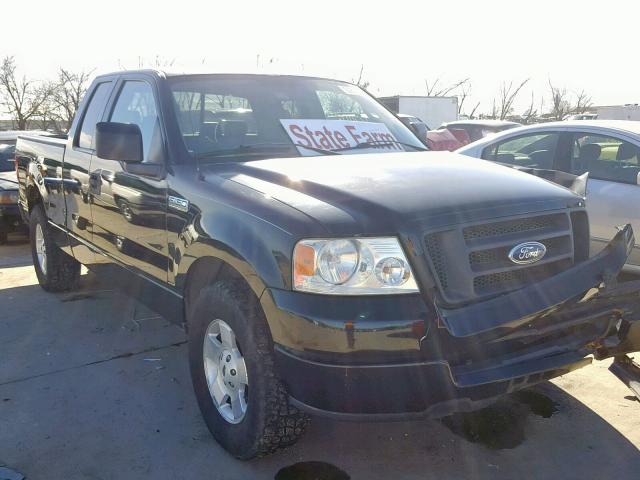 1FTRX12W45NA70606 - 2005 FORD F150 BLACK photo 1