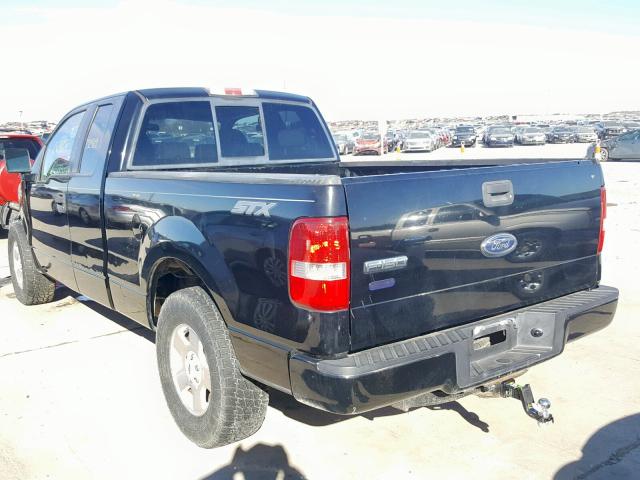 1FTRX12W45NA70606 - 2005 FORD F150 BLACK photo 3