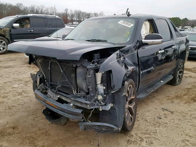 3GNEC22089G158883 - 2009 CHEVROLET AVALANCHE BLACK photo 2