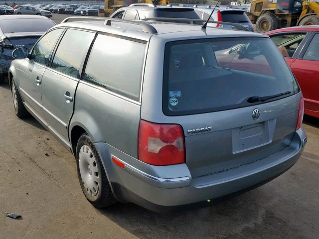 WVWND63B44E178089 - 2004 VOLKSWAGEN PASSAT GL GRAY photo 3