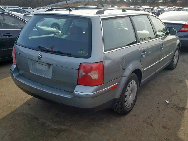 WVWND63B44E178089 - 2004 VOLKSWAGEN PASSAT GL GRAY photo 4