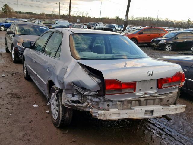 1HGCF86612A152535 - 2002 HONDA ACCORD VAL SILVER photo 3