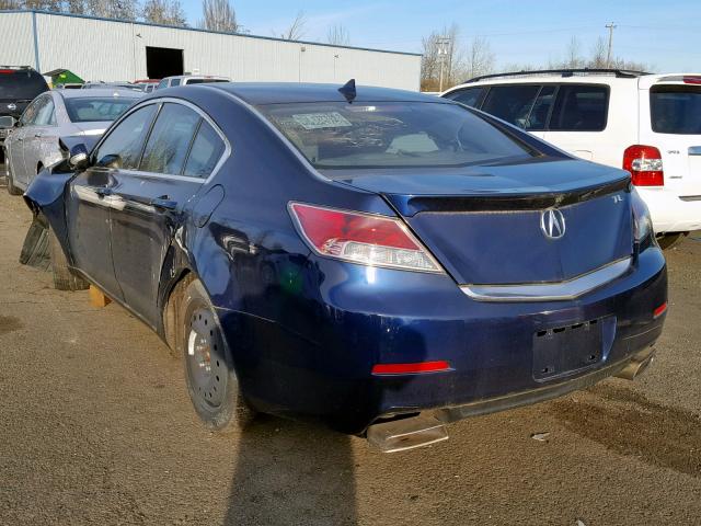 19UUA8F51DA003278 - 2013 ACURA TL TECH BLUE photo 3