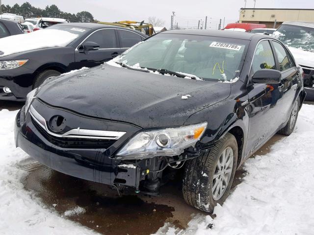 4T1BB3EK3BU138850 - 2011 TOYOTA CAMRY HYBR BLACK photo 2