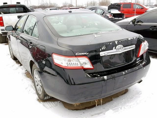 4T1BB3EK3BU138850 - 2011 TOYOTA CAMRY HYBR BLACK photo 3