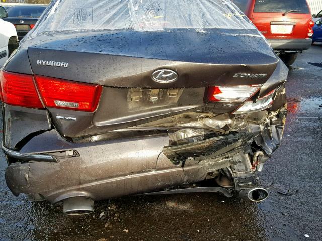 5NPEU46F59H494689 - 2009 HYUNDAI SONATA SE BLACK photo 9