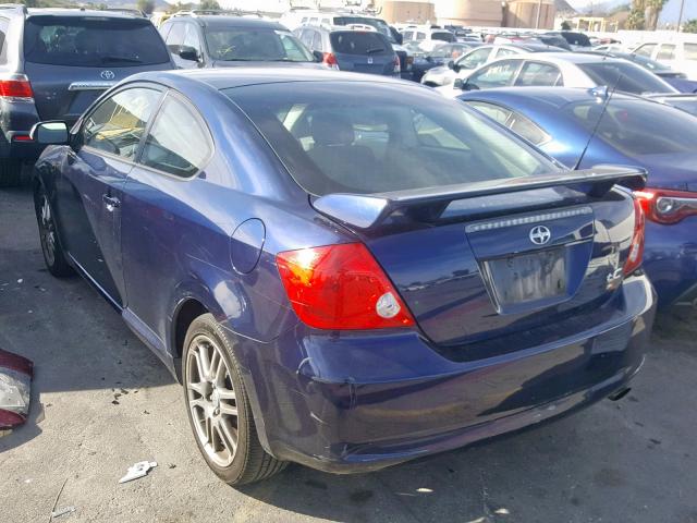 JTKDE167070158967 - 2007 TOYOTA SCION TC ლურჯი ფოტო 3