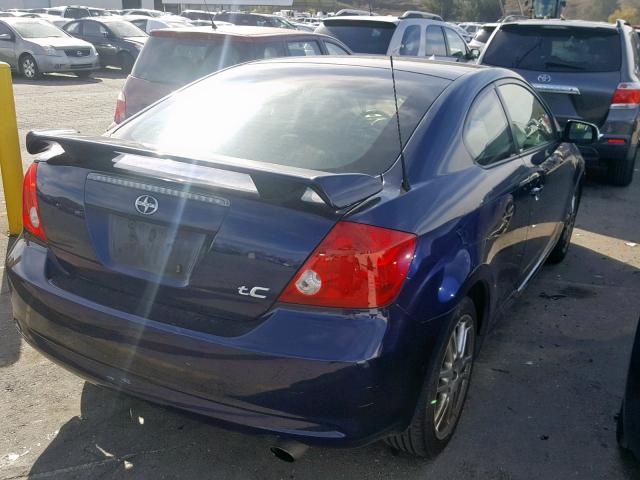 JTKDE167070158967 - 2007 TOYOTA SCION TC ლურჯი ფოტო 4