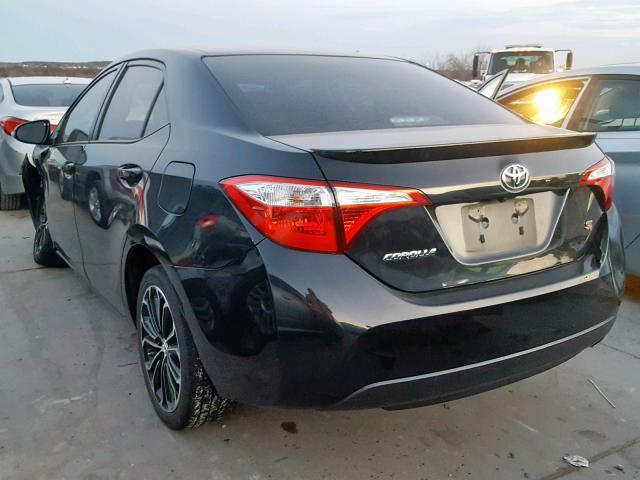 5YFBURHE4GP557687 - 2016 TOYOTA COROLLA L BLACK photo 3