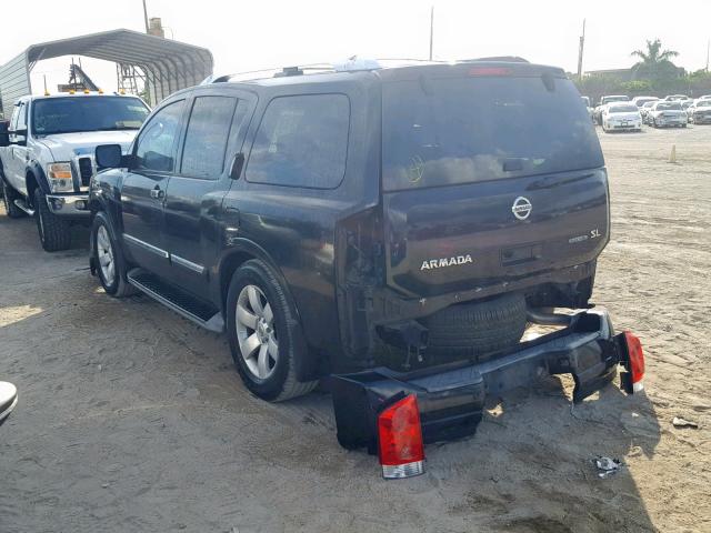 5N1BA0NDXBN607333 - 2011 NISSAN ARMADA SV BLACK photo 3