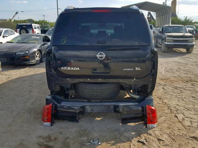 5N1BA0NDXBN607333 - 2011 NISSAN ARMADA SV BLACK photo 9