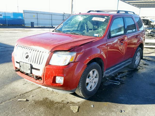4M2CN8BG9AKJ28650 - 2010 MERCURY MARINER MAROON photo 2