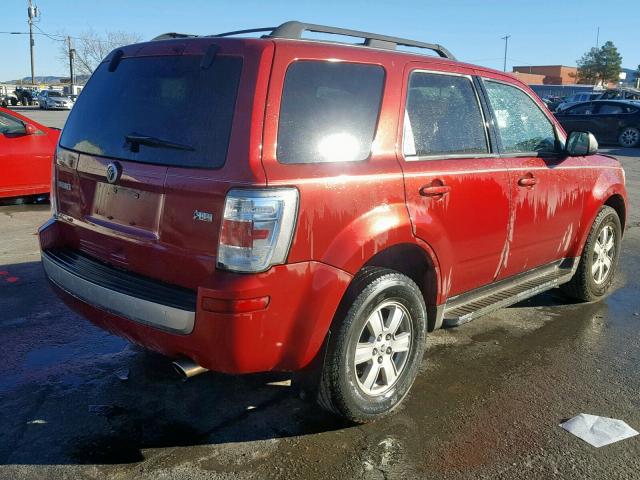4M2CN8BG9AKJ28650 - 2010 MERCURY MARINER MAROON photo 4