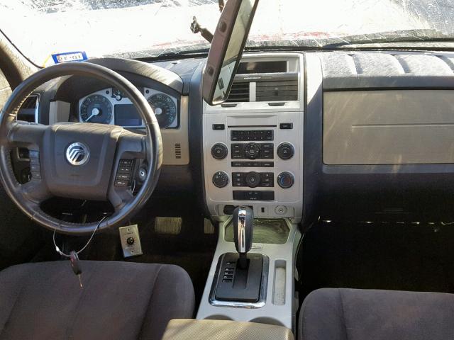 4M2CN8BG9AKJ28650 - 2010 MERCURY MARINER MAROON photo 9