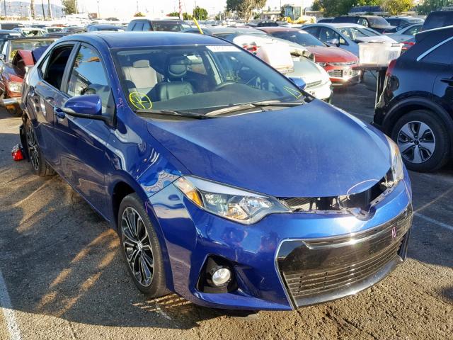 2T1BURHE9GC743628 - 2016 TOYOTA COROLLA L BLUE photo 1